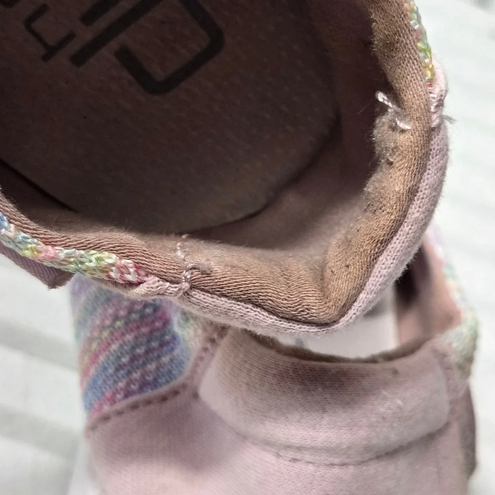 Hey Dude Wendy Youth Sox Pastels Multi Color Slip On Loafers Size 5Y 130255074